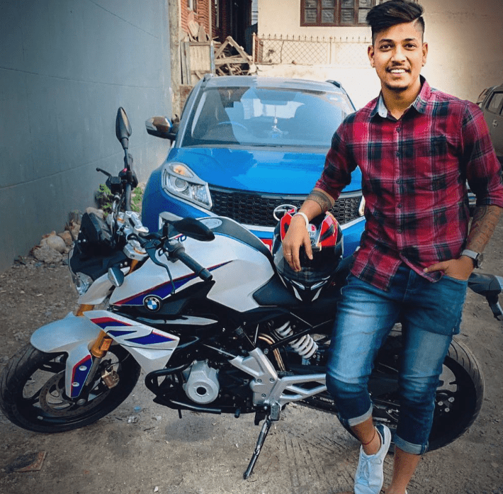 Sandeep Lamichhane BMW Bike