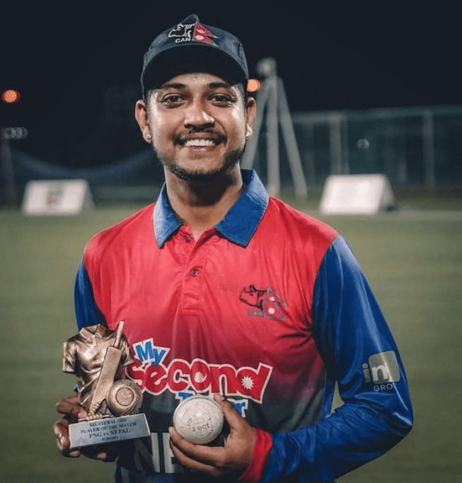 Sandeep Lamichhane Player of the Match